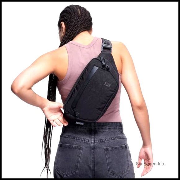 Recycled Nylon Sling Bag Lightweight Casual Daypack Adjustable Strap Utility main image 5